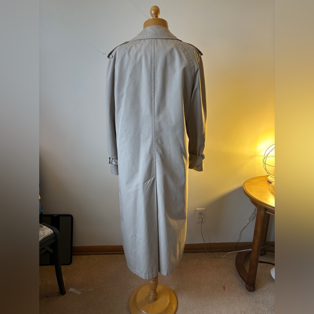 London Fog Tan Trench Coat - Picture 7 of 7
